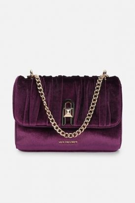 WOMEN PURPLE TEXTURED SLING BAG