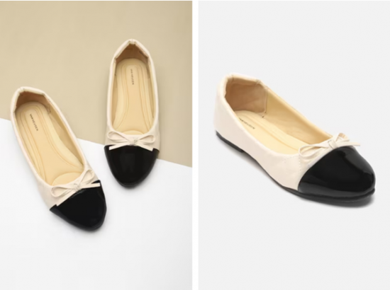 beige ballerinas