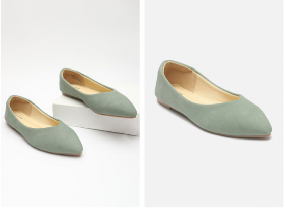 green ballerinas