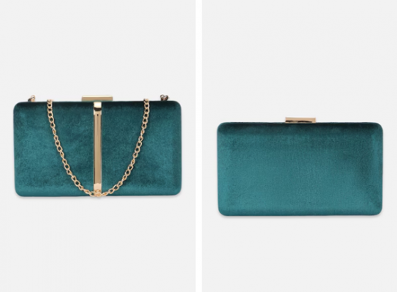 green solid clutch