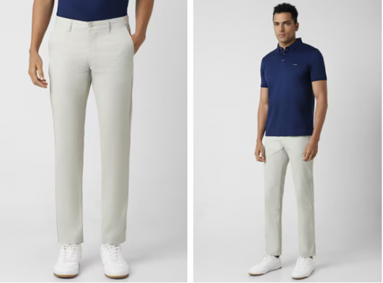 grey slim fit trouser