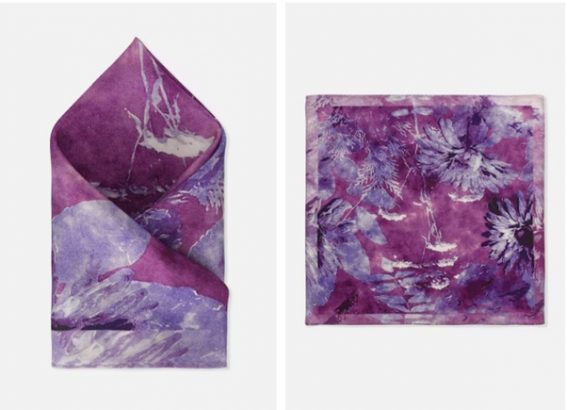 purple pocket square