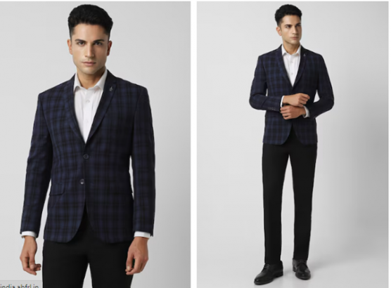 two pictures of a man in a suit and tie