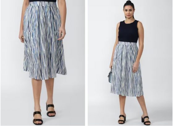 two pictures of a woman in a dress