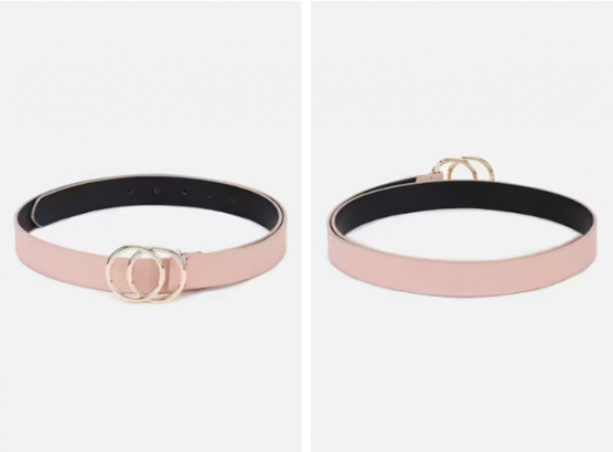 women pink casual solid belt