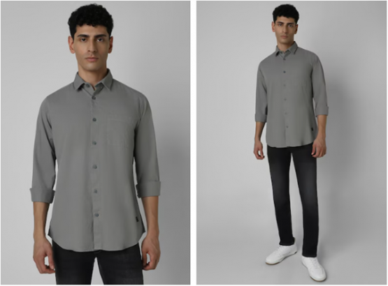 Grey shirts for men