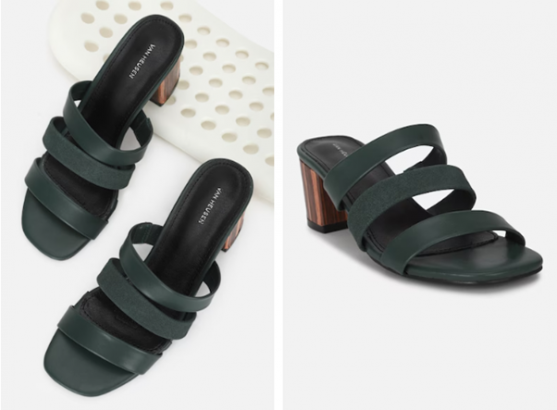 black sandals