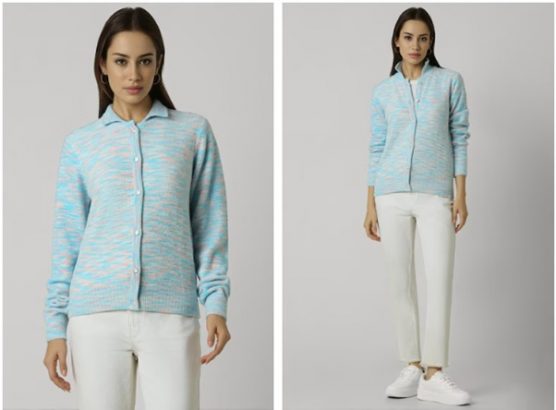 blue print sweater