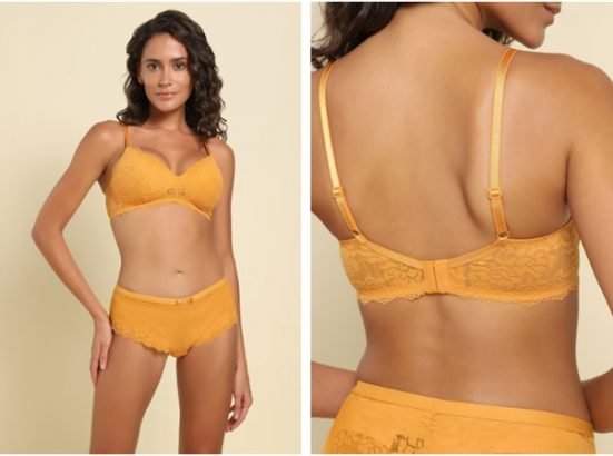 nugget lace wireless padded lace bra