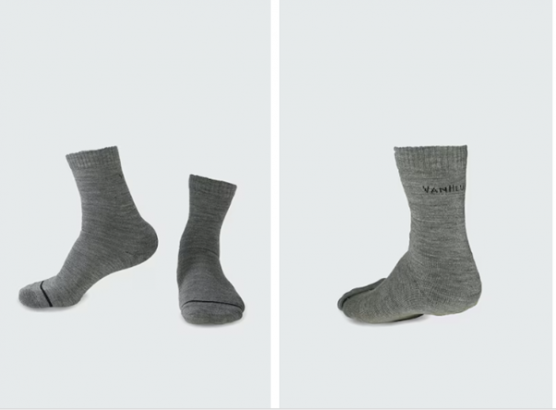 Van Heusen Men Grey Solid Warmtech Ankle Length Thermal Socks
